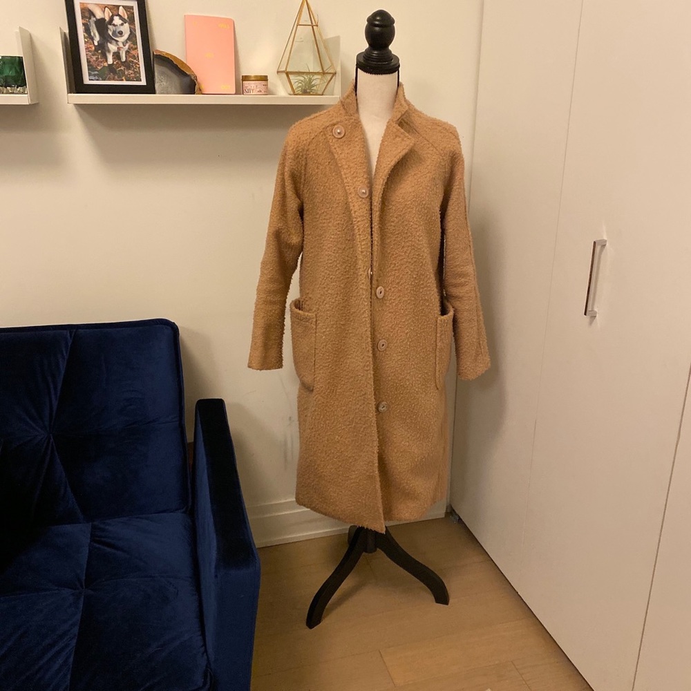 GREYLIN | rachel boucle camel coat | sz small